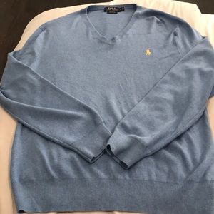 Mens Ralph Lauren Prima Cotton V-neck sweater